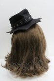 画像3: GOTHPUNKその他(買取対象外) / 変形ベルトミニハット  黒Ｘ赤 I-26-01-27-002-PU-AC-SA-ZI (3)