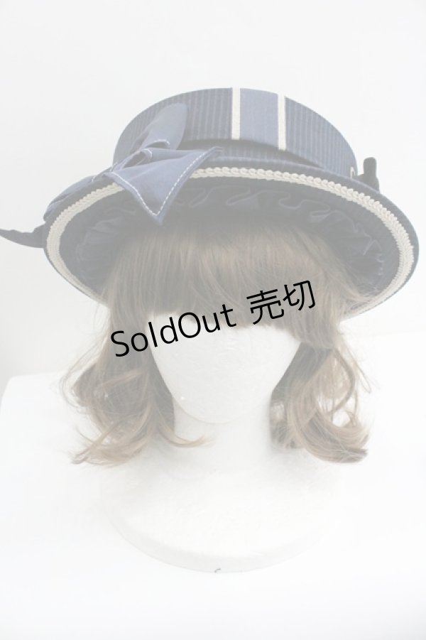 画像2: Hoshibako Works / ベアーズギフトボーダーハット  ネイビー I-26-01-27-022-LO-AC-SA-ZI (2)