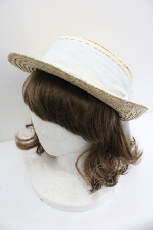 画像: Amavel / パールリボンカンカン帽  サックス I-26-01-27-026-CA-AC-SA-ZI