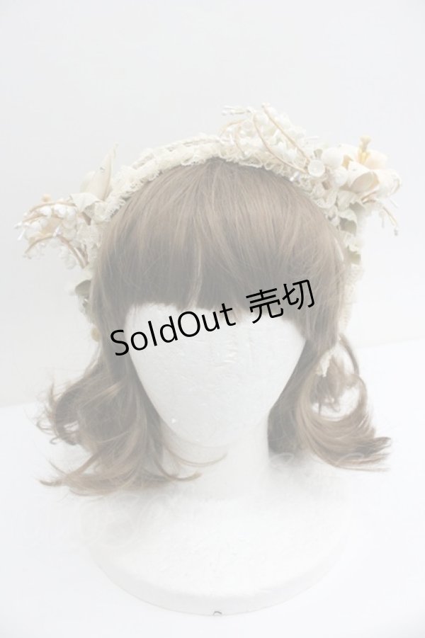 画像2: Hoshibako Works / 白昼夢の花影カチューシャ TypeA  アイボリー I-26-01-27-027-LO-AC-SA-ZI (2)