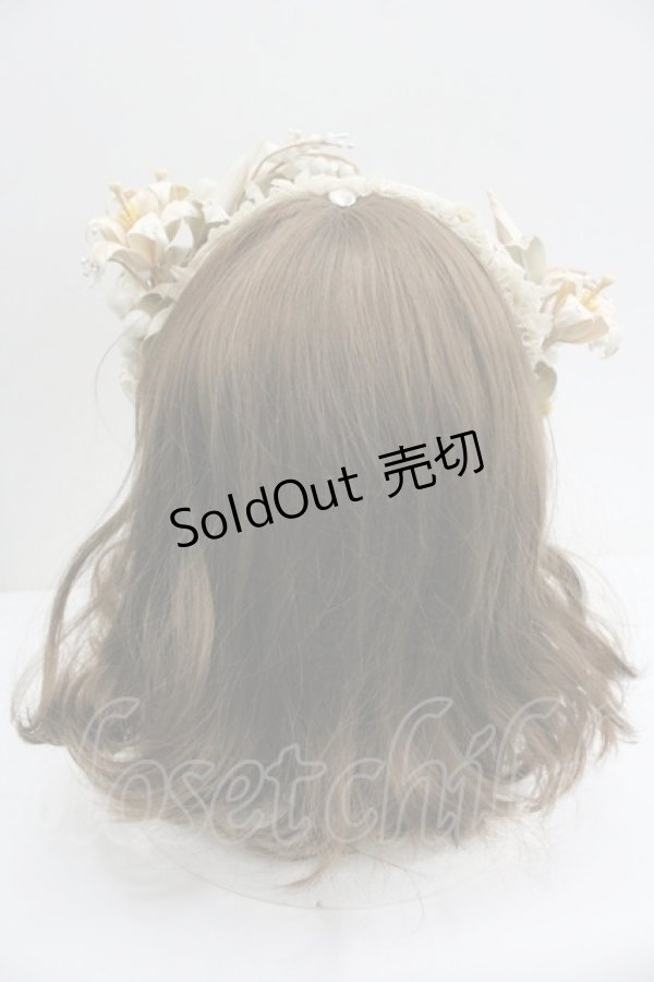 画像3: Hoshibako Works / 白昼夢の花影カチューシャ TypeA  アイボリー I-26-01-27-027-LO-AC-SA-ZI (3)