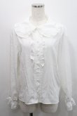 画像1: m petit by misako / AM マルエリフリルブラウス M 白 I-26-01-29-001-LO-BL-SA-ZI (1)