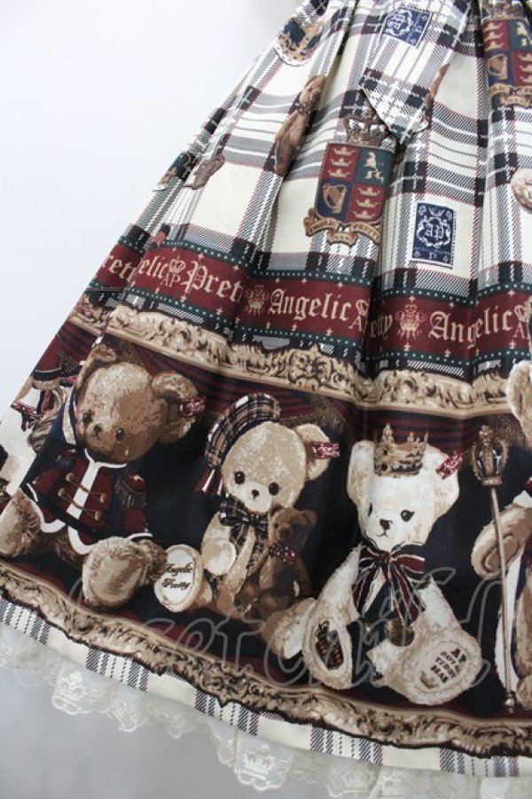 画像4: Angelic Pretty / British Bearジャンパースカート  アイボリー I-26-01-29-029-AP-OP-SA-ZI (4)