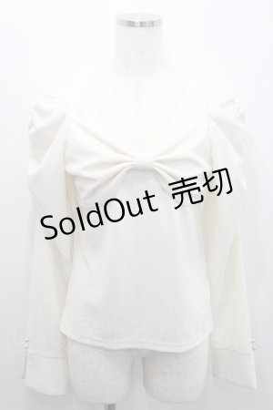 画像: axes femme / 2WAYリボントップス  アイボリー I-26-01-29-004-AX-TO-SA-ZI