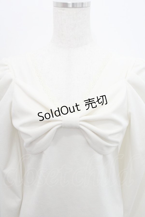 画像3: axes femme / 2WAYリボントップス  アイボリー I-26-01-29-004-AX-TO-SA-ZI (3)