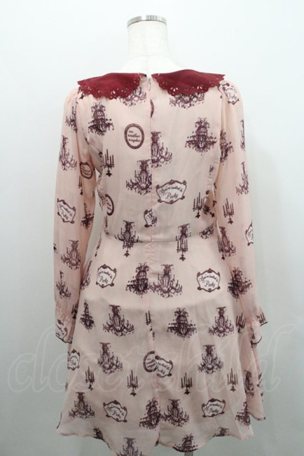 画像2: an another angelus / シャンデリアプリントワンピース F ピンク I-26-01-29-037-CA-OP-TE-ZI (2)