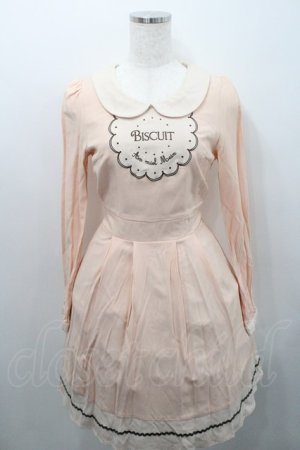 画像: Amavel / ビスケットワッペンワンピース F ピンク I-26-01-29-038-CA-OP-TE-ZI