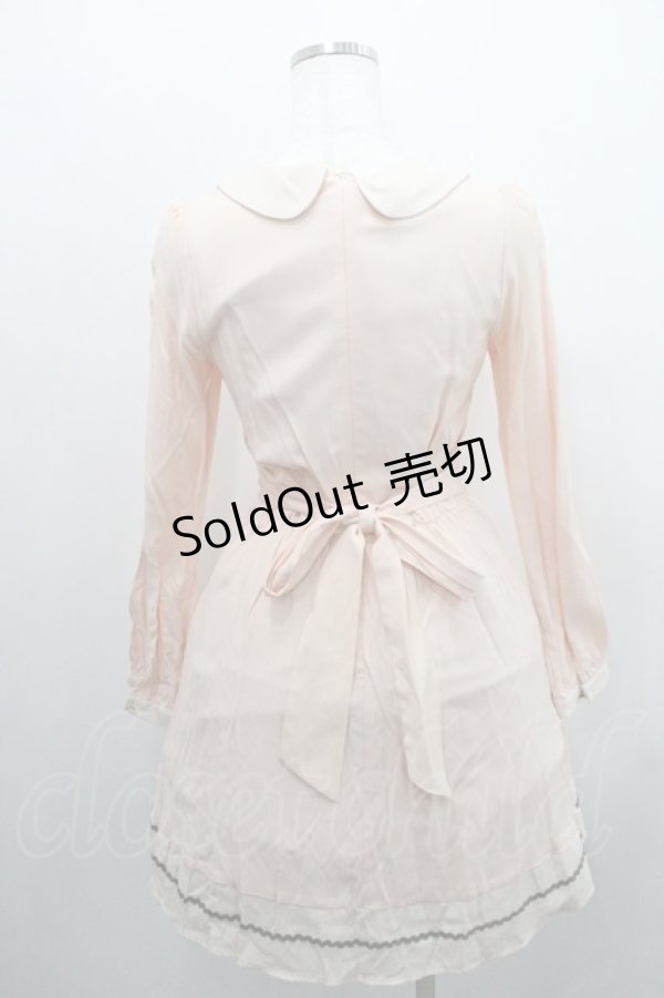 画像2: Amavel / ビスケットワッペンワンピース F ピンク I-26-01-29-038-CA-OP-TE-ZI (2)