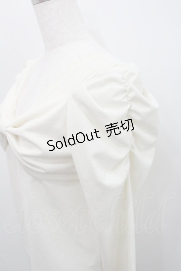 画像4: axes femme / 2WAYリボントップス  アイボリー I-26-01-29-004-AX-TO-SA-ZI (4)