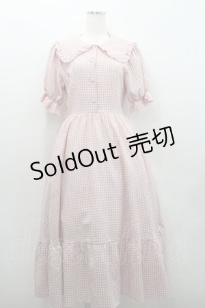 画像: m petit by misako / ギンガムチェックワンピース M ピンクチェック I-26-01-29-042-LO-OP-SA-ZI