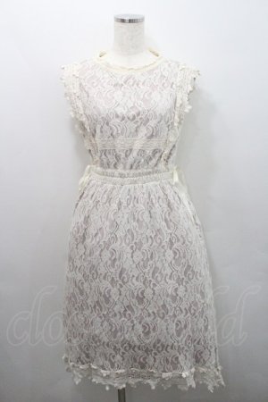 画像: axes femme POETIQUE / レースノースリーブワンピース  アイボリー I-26-01-29-043-AX-OP-SA-ZI