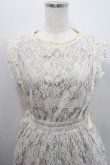画像3: axes femme POETIQUE / レースノースリーブワンピース  アイボリー I-26-01-29-043-AX-OP-SA-ZI (3)