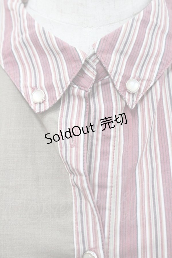 画像3: axes femme / バイカラーイレヘムワンピース  ピンクＸブラウン I-26-01-29-045-AX-OP-SA-ZI (3)