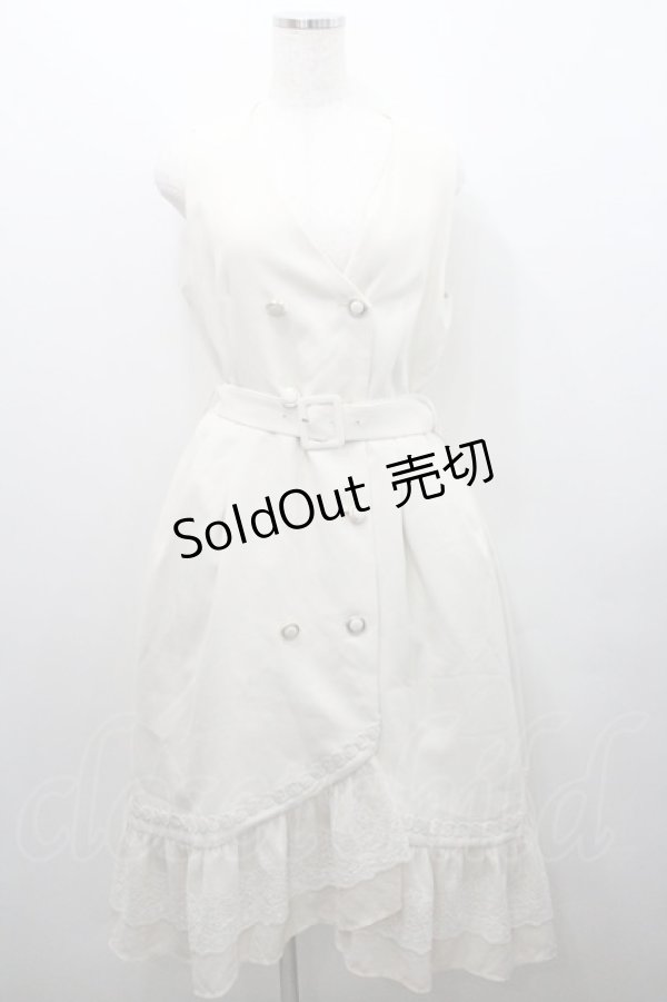 画像3: axes femme / トレンチデザインワンピース  アイボリー I-26-01-29-047-AX-OP-SA-ZI (3)