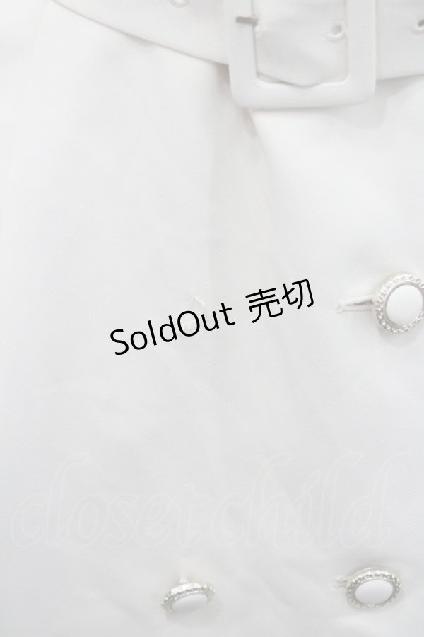 画像4: axes femme / トレンチデザインワンピース  アイボリー I-26-01-29-047-AX-OP-SA-ZI (4)