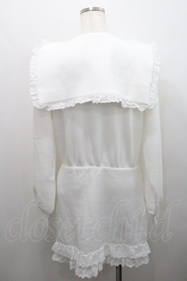 画像2: Ank Rouge / セーラータイトカットワンピース  白 I-26-01-29-050-CA-OP-SA-ZI (2)