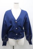 画像1: axes femme / ゴールドボタンニットカーディガン  紺 I-26-01-29-006-AX-TO-SA-ZI (1)