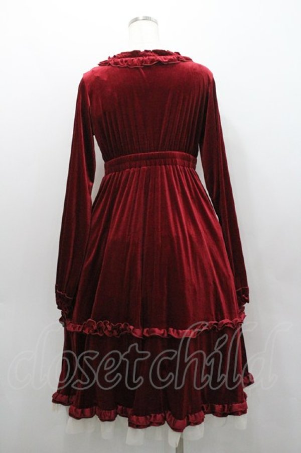 画像2: Virally / hsベロア2WAYワンピース S ボルドー I-26-01-29-055-EL-OP-SA-ZI (2)