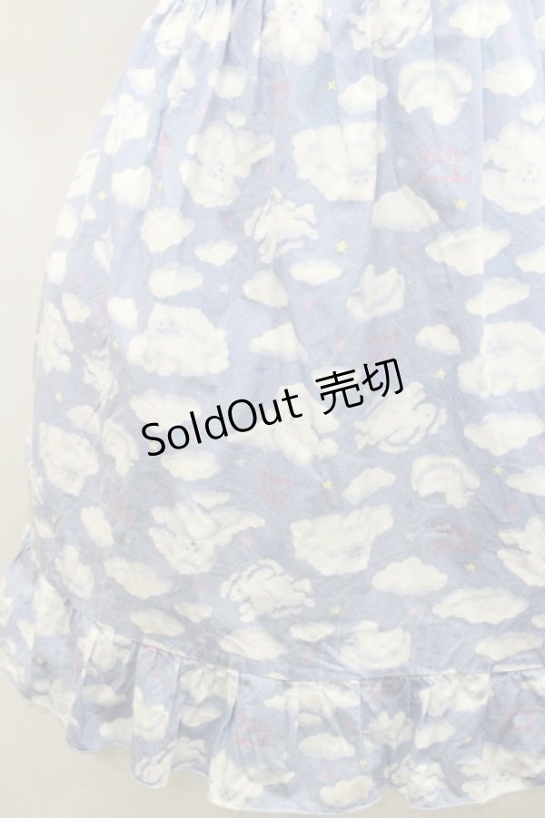 画像4: Nile Perch / アニマル雲柄半袖ワンピース  パープルＸ白 I-26-01-29-056-LO-OP-SA-ZI (4)