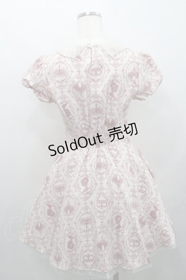 画像2: Secret Honey / プリンセス柄ワンピース 2 ピンク I-26-01-29-057-CA-OP-TE-ZI (2)