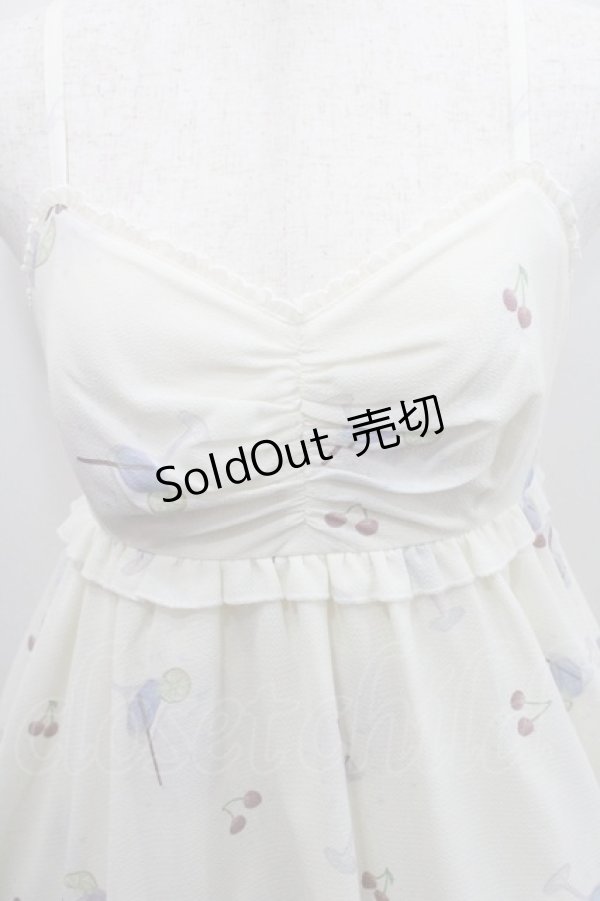 画像3: Secret Honey / カクテル柄キャミワンピース 2 アイボリー I-26-01-29-060-CA-OP-TE-ZI (3)