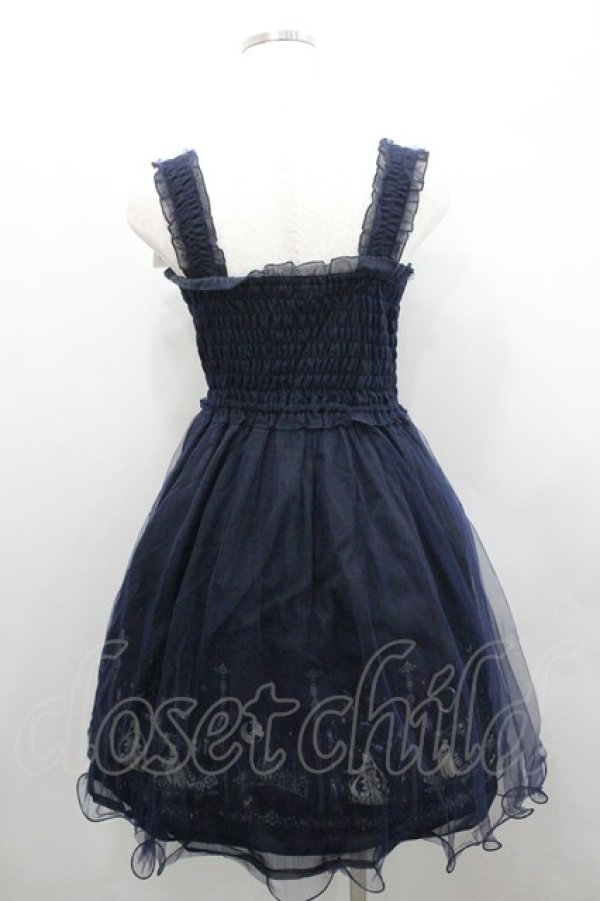 画像2: Secret Honey / シルエットプリントショートワンピース 2 ネイビー I-26-01-29-061-CA-OP-TE-ZI (2)