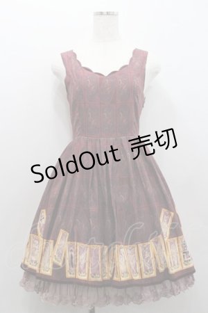 画像: Secret Honey / カードキャプターさくら×Secret Honey〜クロウカード柄ワンピース〜 2 ワイン I-26-01-29-062-CA-OP-TE-ZI