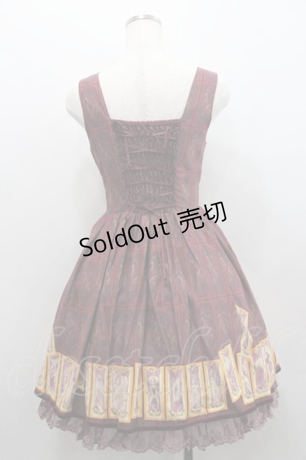 画像2: Secret Honey / カードキャプターさくら×Secret Honey〜クロウカード柄ワンピース〜 2 ワイン I-26-01-29-062-CA-OP-TE-ZI (2)