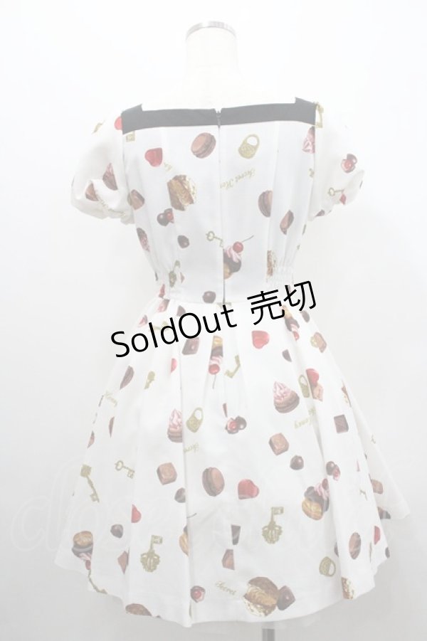 画像2: Secret Honey / スイーツ柄ビスチェワンピース 2 オフ I-26-01-29-064-CA-OP-TE-ZI (2)