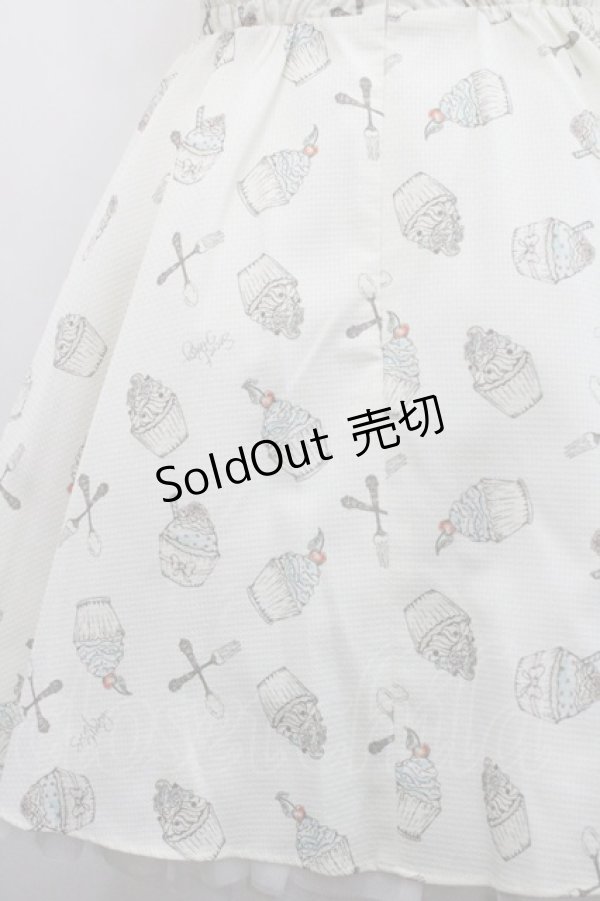 画像3: Secret Honey / カップケーキ&カトラリーワンピース 2 アイボリー I-26-01-29-065-CA-OP-TE-ZI (3)