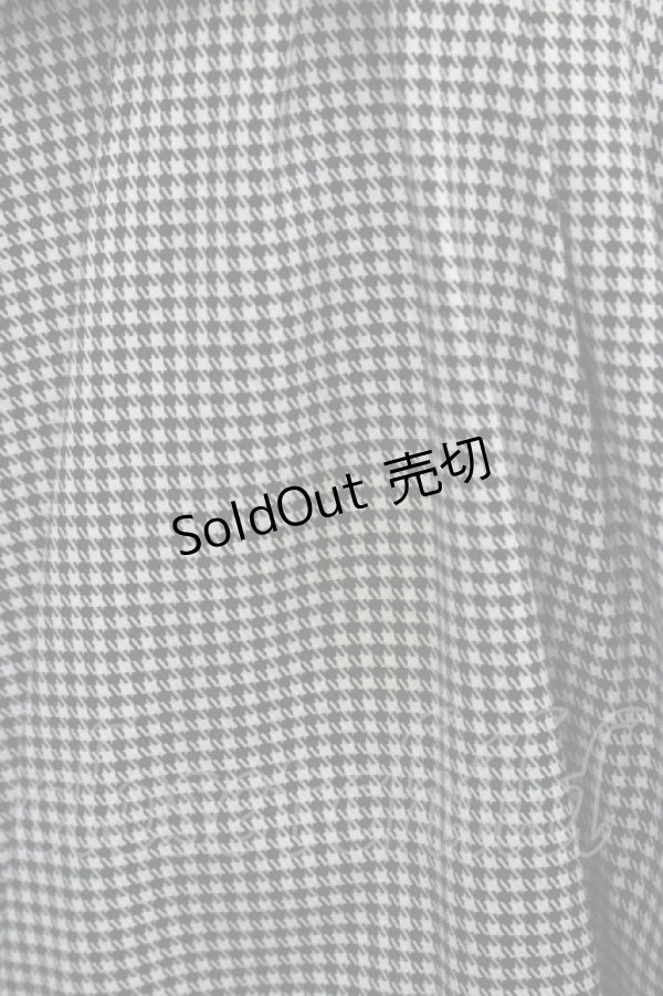 画像4: Secret Honey / ２重襟千鳥格子ワンピース 2 黒×白 I-26-01-29-066-CA-OP-TE-ZI (4)