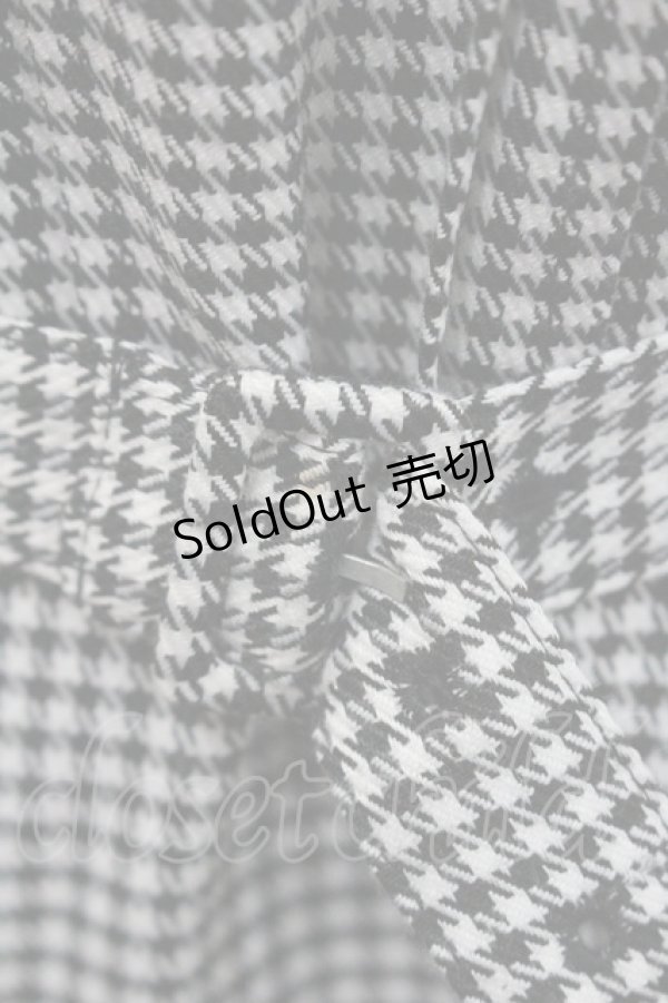 画像5: Secret Honey / ２重襟千鳥格子ワンピース 2 黒×白 I-26-01-29-066-CA-OP-TE-ZI (5)