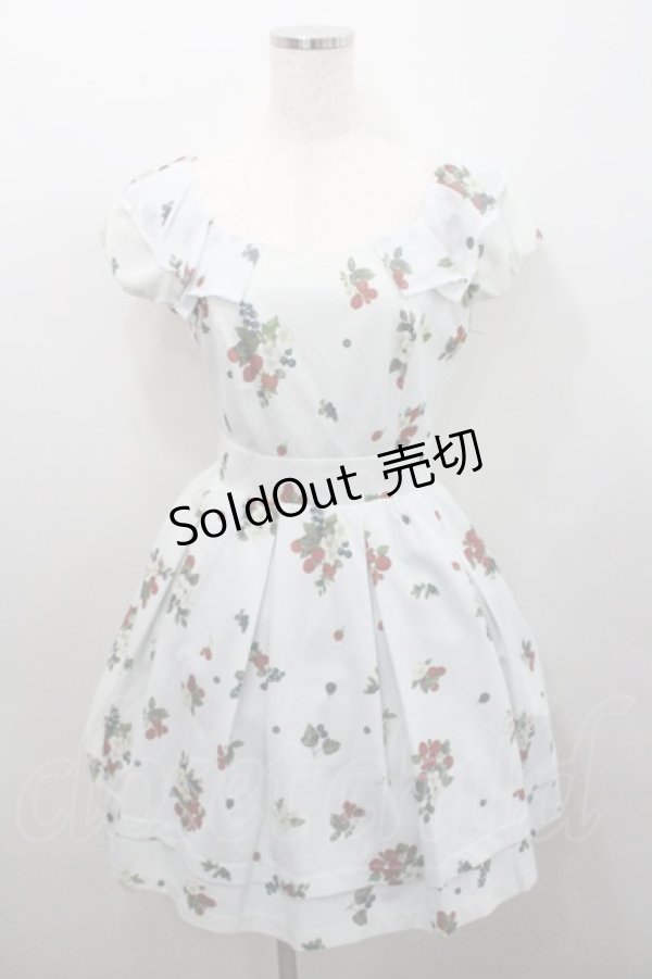 画像1: Secret Honey / ベリー柄ワンピース 2 サックス I-26-01-29-067-CA-OP-TE-ZI (1)