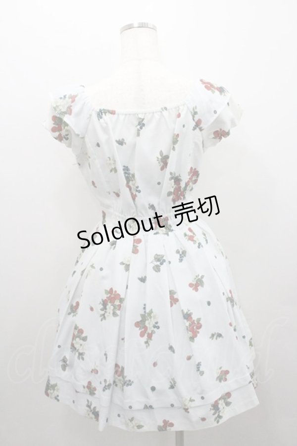 画像2: Secret Honey / ベリー柄ワンピース 2 サックス I-26-01-29-067-CA-OP-TE-ZI (2)