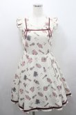 画像1: Secret Honey / コスメ総柄ノースリーブワンピース 2 アイボリー I-26-01-29-069-CA-OP-TE-ZI (1)