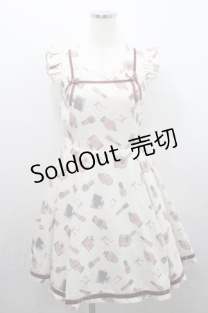 画像: Secret Honey / コスメ総柄ノースリーブワンピース 2 アイボリー I-26-01-29-069-CA-OP-TE-ZI