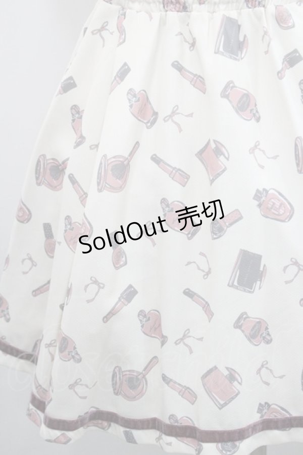 画像3: Secret Honey / コスメ総柄ノースリーブワンピース 2 アイボリー I-26-01-29-069-CA-OP-TE-ZI (3)