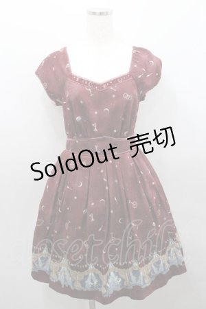 画像: Secret Honey / サーカスプリントワンピース 2 ワイン I-26-01-29-071-CA-OP-TE-ZI