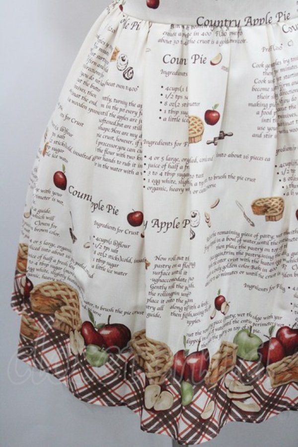 画像4: Secret Honey / アップルパイ柄ワンピース 2 生成り I-26-01-29-072-CA-OP-TE-ZI (4)