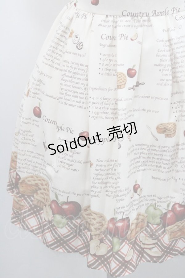 画像4: Secret Honey / アップルパイ柄ワンピース 2 生成り I-26-01-29-072-CA-OP-TE-ZI (4)