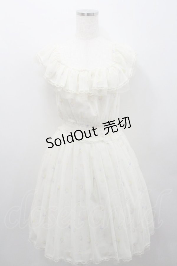 画像1: Secret Honey / セーラームーン/モチーフ柄ワンピース 2 オフホワイト I-26-01-29-074-CA-OP-TE-ZI (1)