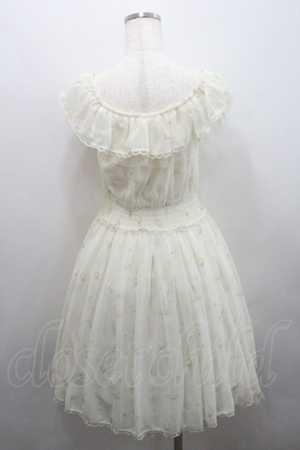 画像2: Secret Honey / セーラームーン/モチーフ柄ワンピース 2 オフホワイト I-26-01-29-074-CA-OP-TE-ZI (2)