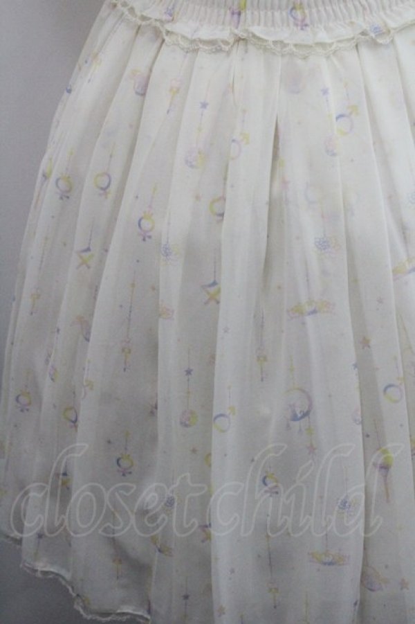 画像3: Secret Honey / セーラームーン/モチーフ柄ワンピース 2 オフホワイト I-26-01-29-074-CA-OP-TE-ZI (3)