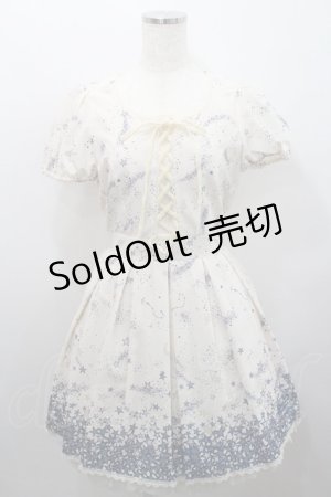 画像: Secret Honey / 星座柄ワンピース 2 アイボリー I-26-01-29-076-CA-OP-TE-ZI