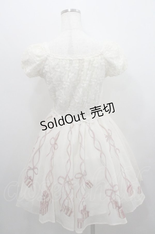 画像2: Secret Honey / レース切替ハットボックス柄ワンピース 2 アイボリー I-26-01-29-078-CA-OP-TE-ZI (2)