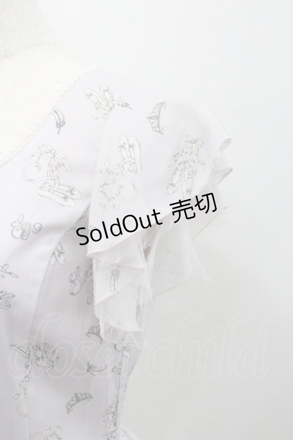 画像3: Secret Honey / トゥーシューズ柄編み上げワンピース 2 ピンク I-26-01-29-079-CA-OP-TE-ZI (3)