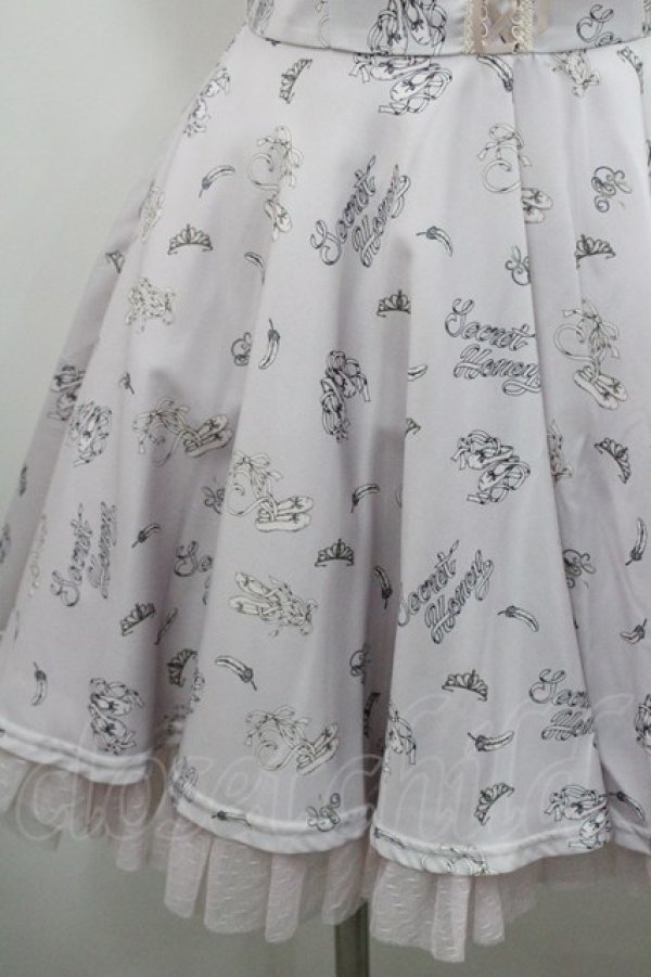 画像4: Secret Honey / トゥーシューズ柄編み上げワンピース 2 ピンク I-26-01-29-079-CA-OP-TE-ZI (4)