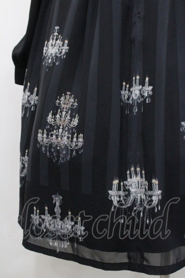 画像3: MIHO MATSUDA / ワンピース・ヴィア(シャンデリア柄)  黒 I-26-01-29-083-GO-OP-TE-ZI (3)