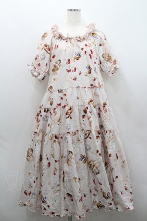 画像: PINK HOUSE / スイーツスプリングバニープリントミディワンピース  ピンク I-26-01-29-085-LO-OP-SA-ZI