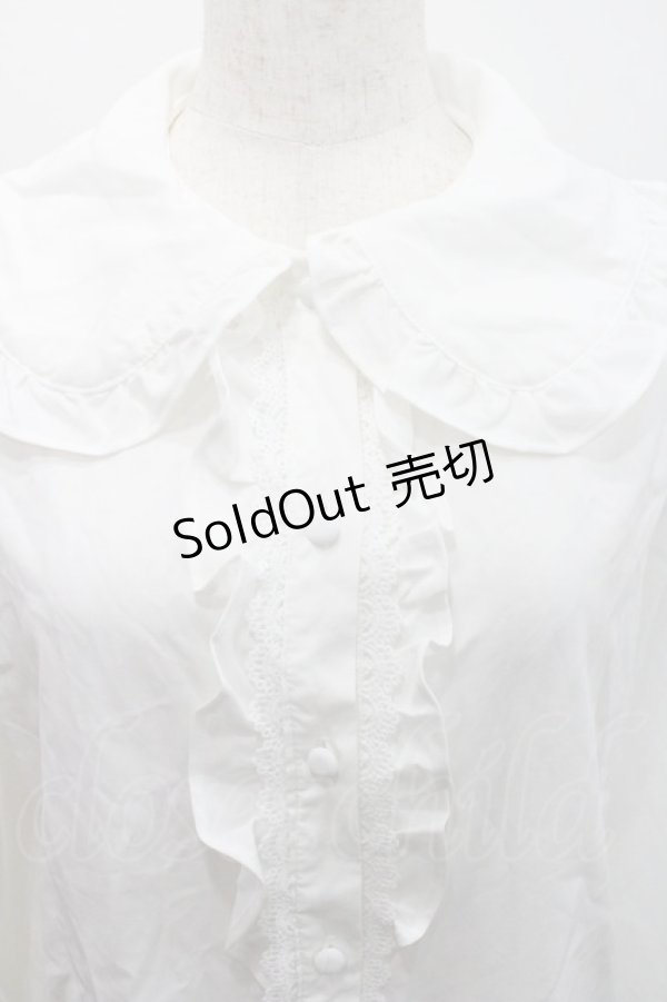 画像3: m petit by misako / AM マルエリフリルブラウス M 白 I-26-01-29-001-LO-BL-SA-ZI (3)